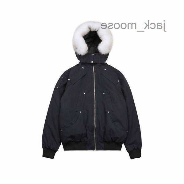 

men's down parkas 2021 jacket fur collar winter waterproof white duck coat cloak fashion men and women couple moose casual edition warm, Black