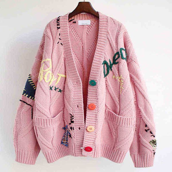 

women's sweaters women's sweater winter 2021 loose knitted vest kawaii clothing cashmere vhals crocheted thick sweater women j2209, White;black
