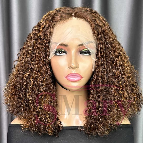 

headwear hair accessories 250% density 13x4 t part pixie curl lace frontal wigs 12a grade highlight super double drawn vietname raw 100 huma
