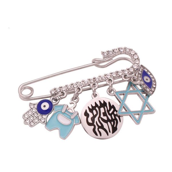 

pins brooches zkd star of david hebrew je baby pin booch gift 221128, Gray