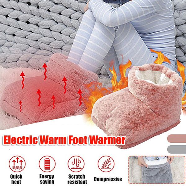 

electrically heated shoes foot warmer usb heater winter feet boots heating slippers insoles 221128, Black;yellow