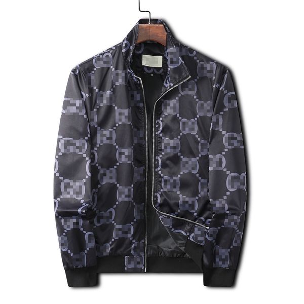 

designer mens jacket spring autumn coat windrunner fashion hooded jackets sports windbreaker casual zipper coats man outerwear clothing#56, Black;brown