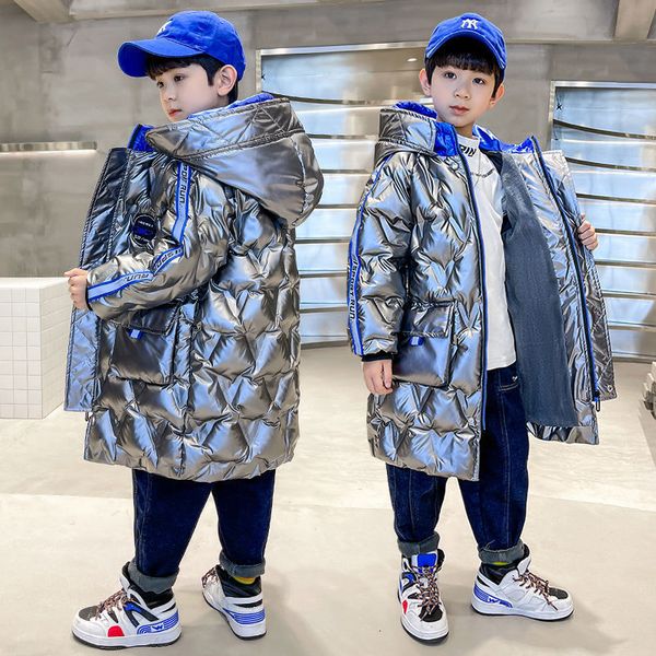 

down coat teen girls clothes russian winter kids boys jackets winter warm down coat for children hooded outerwear clothing children 514t 221, Blue;gray