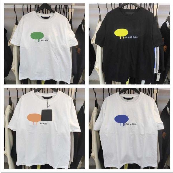 

men's t shirts summer mens designer palms t shirts angels luxury fashion tshirts men women casual simple tshirts letter angel print tre, White;black