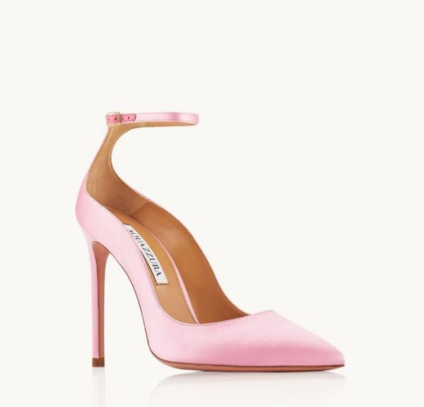 

elegant aquazzras design love affair pump sandals shoes summer high heel women's walking party wedding lady dress luxury designer gladi, Black