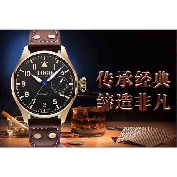 

46mm pilot luxury case cal.51111 movement watch 7 days superior 8jgf quality nneh, Slivery;golden