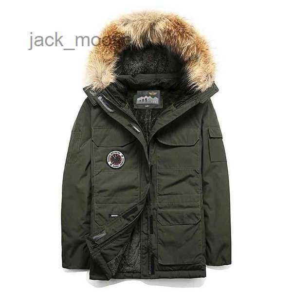

men's down parkas winter canadian goode jacket cotton padded clothes plush thickened mens womens medium large warm gooses map table par, Black