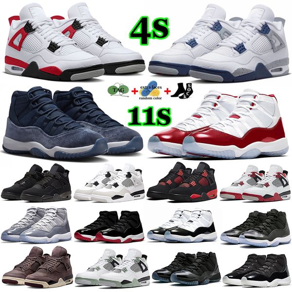 

basketball shoes sneakers outdoor sports trainers black cat university blue infrared cactus jack cool grey 11s bred with box jumpman 4