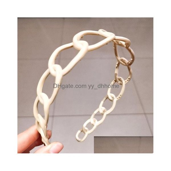 

headbands candycolored shiny hairband solid color plastic ladies toothed hair accessories drop delivery jewelry hairjewelry dhrtm, Silver