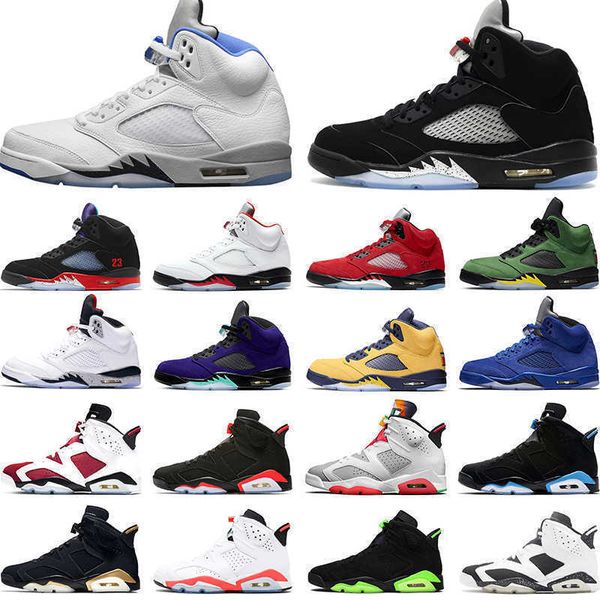 

boots designer mens basketball shoes 5s stealth 2.0 raging bull what the og fire red men trainers sports sneakers size 40-47, Black