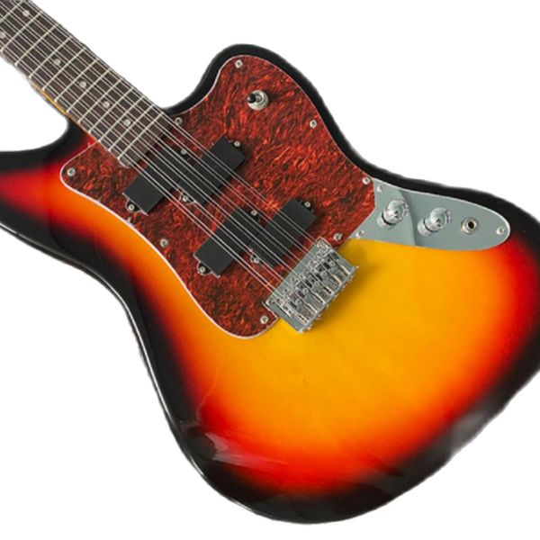 

lvychinese electric guitar jazzmaster 12 strings sunburst color maple neck