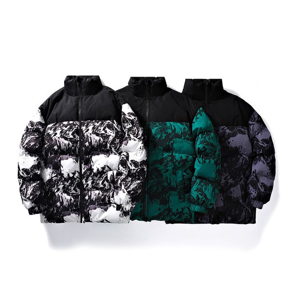 

men's down parkas luker cmss winter men brand stand collar warm thick jacket male fashion casual parka coat 221128, Black