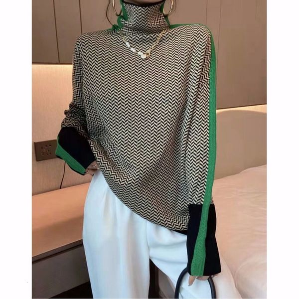 

womens sweaters pullover european stock highend quality color colored characters wool bottoming shirt female autumn and winter 221129, White;black