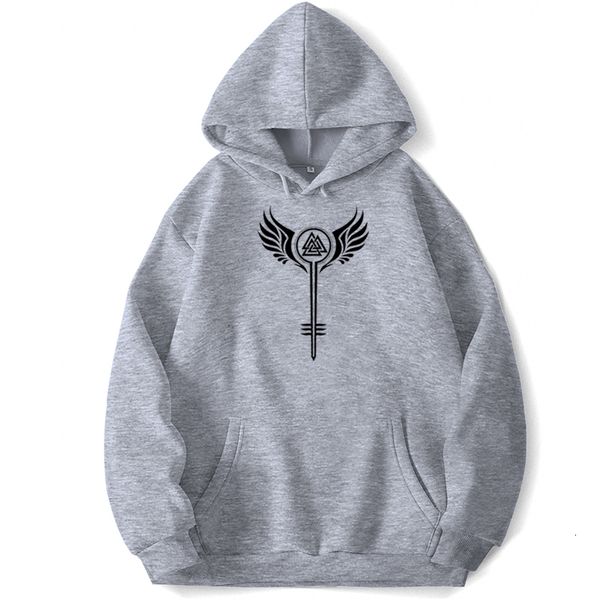 

men's hoodies sweatshirts hoodies for men vikings ragnar lothbrok odin cool punk athelstan valhalla hooded sweatshirts pullover jumper, Black