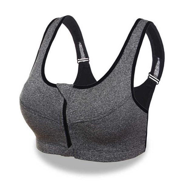 

women's underwear wholesale seamless zip-front sports bra, Red;black