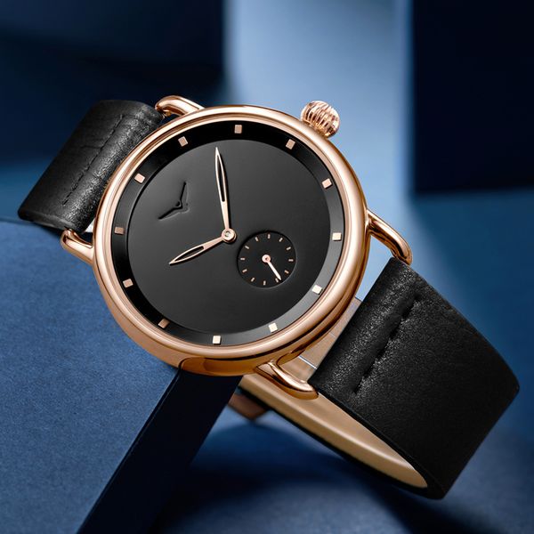 

wristwatches brand fashion concise quartz watches sport fitness men's luxury soft genuine leather waterproof watch for men orologio 221, Slivery;brown