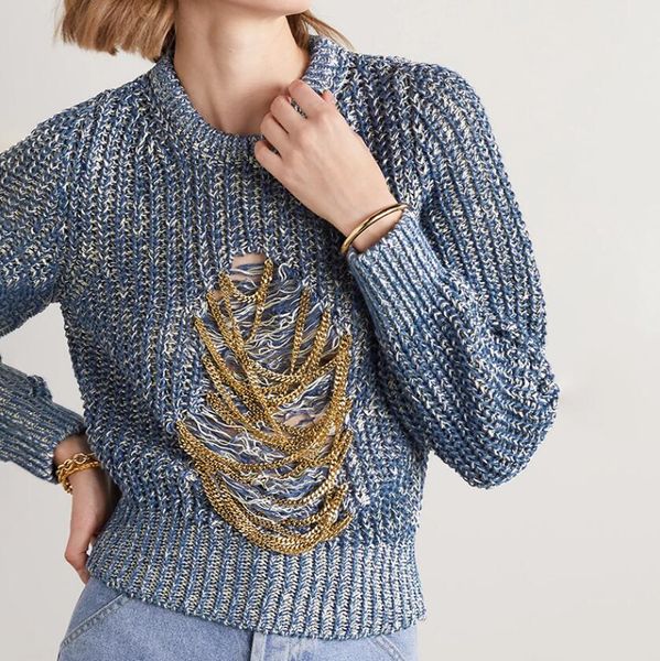 

brand sweater for women autumn winter o collar long sleeve hollow out coarse chain knitted pullover female warm w331, White;black