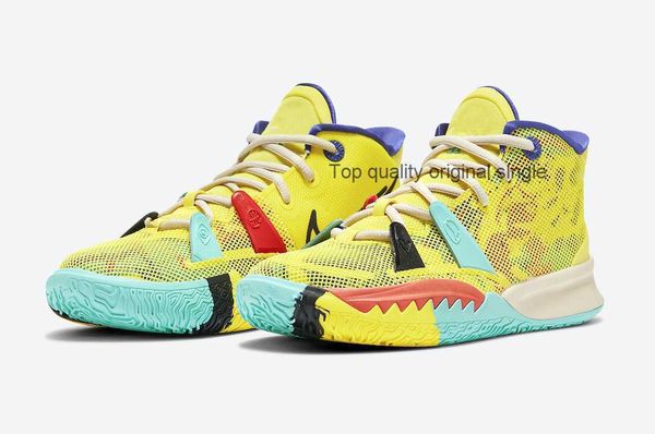

basketball shoe sports shoes bright yellow with box size kyrie 7 gs 1 world i people kids men women
