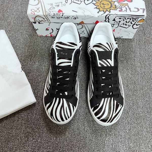 

casual shoes low genuine leather sneaker designer mens spring shoe leather bones skeleton applique upper low-cut runner men 0825, Black