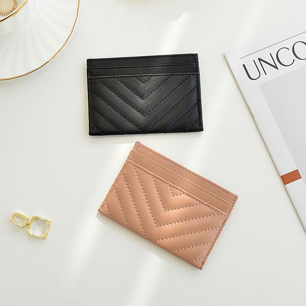 

fashion new women's card bag leather multi - cards a piece of ultra-thin small sheep pickup soft, Red;black