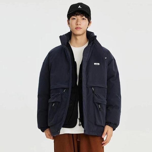 

fashion men's plus size outerwear & coats winter multiple pockets cotton clothing vintage, Black;brown