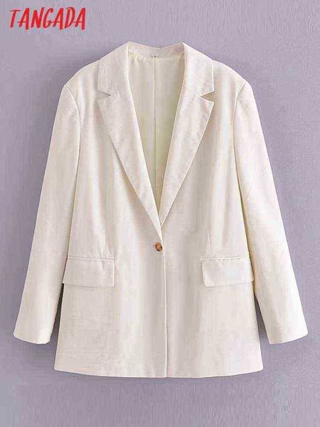 

suit tangada women 2022 fashion solid blazer coat vintage long sleeve female of, White;black