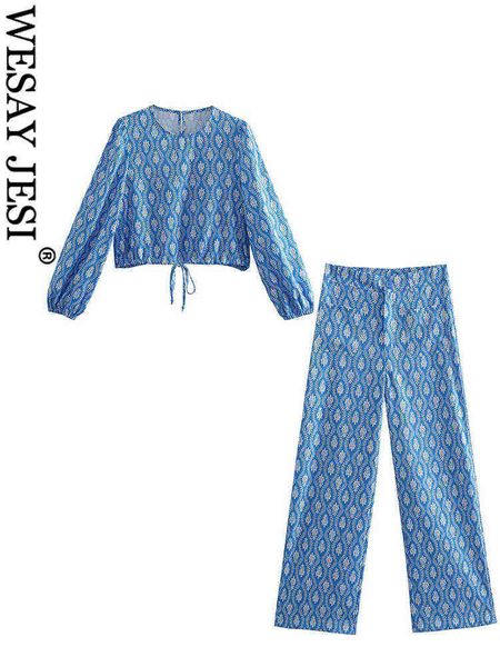 

suit met retro women casual pants set loose blue long sleeve zoom drawstring sh, White;black