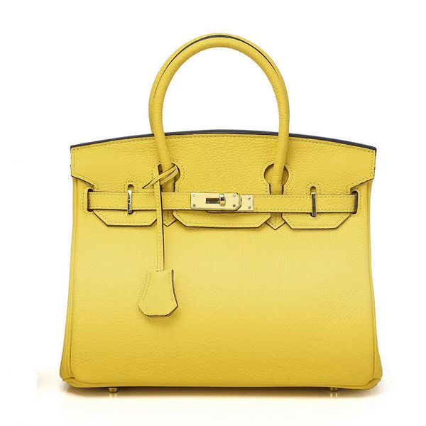 

designer bags hem handbags women cluth fashion 2022 style family classic women's head leather portable shoulder gold button togo pu lux