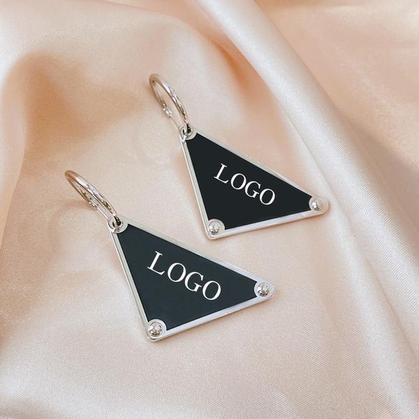 

stud new triangle earrings for women luxury designer fashion ear studs jewelry gifts 1, Golden;silver