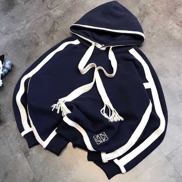 

hoodies loew's fashion sweatshirts designer hoodie letter printing pullover 22 spring new wear style hooded drawstring sweatshirt, Black