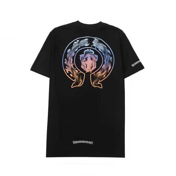 

men's fashion luxury t shirt brand couple tees men women t-shirts sweatshirts sanskrit letter short sleeve horseshoe tshirt classic te, White;black