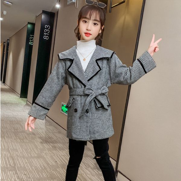 

coat girls baby's kids coat jacket outwear luxury design thicken warm winter autumn overcoat cotton plus velvet children's cloth 2, Blue;gray