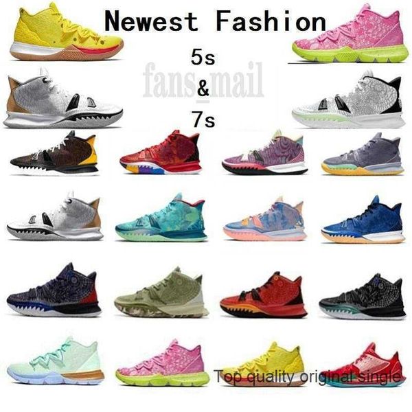 

basketball shoes men trainers white black gold patrick soundwave kyrie 7 7s mens irving 5 5s sponge sandy creator hendrix horus squidward