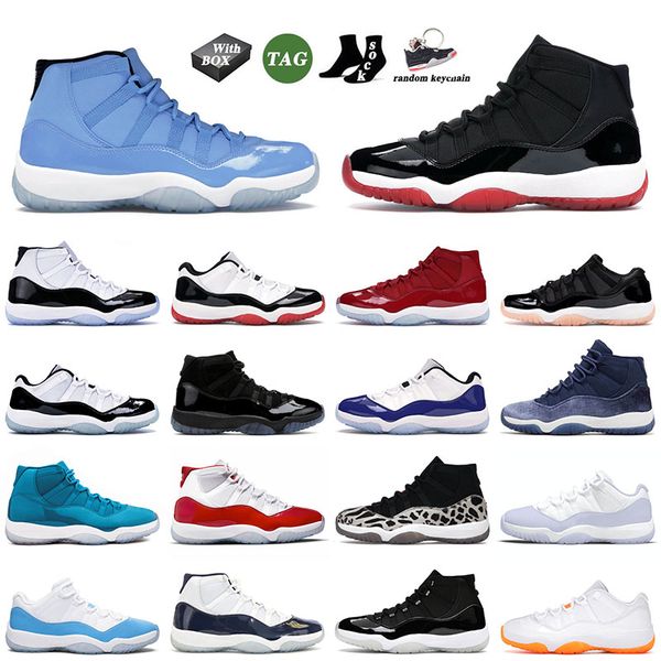 

with box 2023 mens basketball shoes 11 11s xi high bred pantone cool grey bleached coral cherry space jam jorden11s j11 men women og sneaker