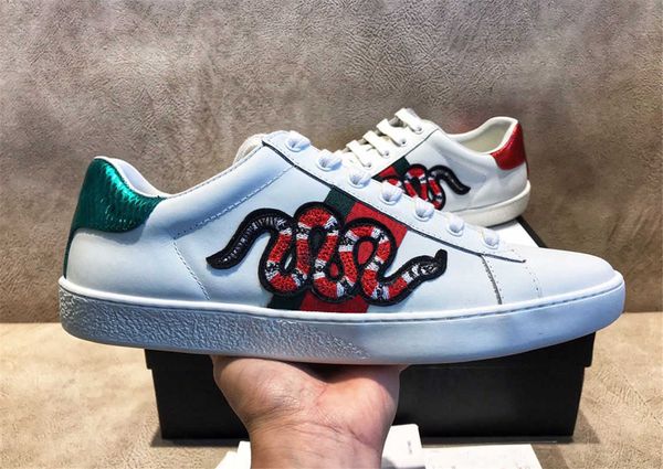 

casual shoes sneaker trainers white ace green red stripe italy bee tiger snake chaussures pour hommes p4ku, Black