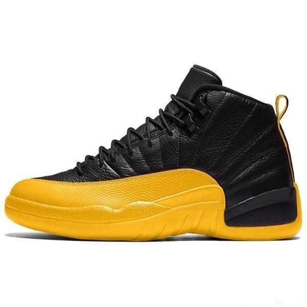 

new quality indigo 12 12s jumpman basketball shoes university gold reverse flu game iridescent reflective sunrise cny mens sneakers trainers, Black