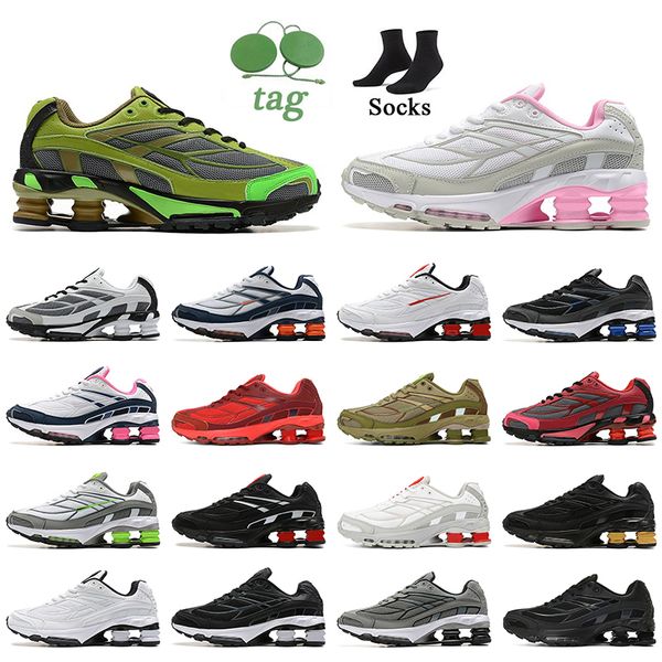 

authentic og sp shox ride 2 running shoes shoxs tl medium olive pink grey speed red triple black white women mens trainers outdoor jogging s