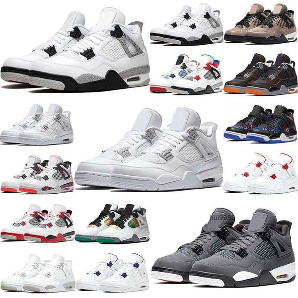 

jumpman 4 4s basketball shoes for men sail oreo university blue fire red thunder white cement black cat bred infrared wild things sports mev