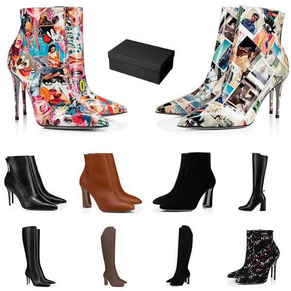 

designer boots shoes sneakers high heels ankle knee boot shoe women platform booties black chestnut navy smooth leather suede winter origina