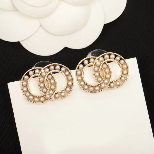 

pearl tassel stud earrings. perfect shape18k,gold-plated brass material,luxury earrings designer for women, designer jewelry. wedding party, Golden;silver