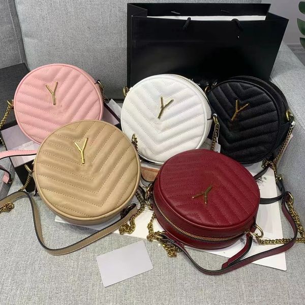 

2023 luxury designer bags round bags for women gold chain shoulder crossbody bag luxurys handbags fashion