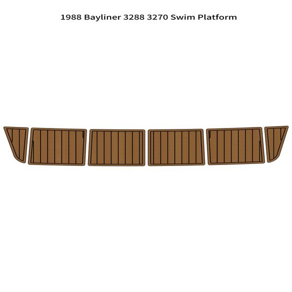 

1988 bayliner 3288 3270 swim platform step boat eva foam teak deck floor pad mat