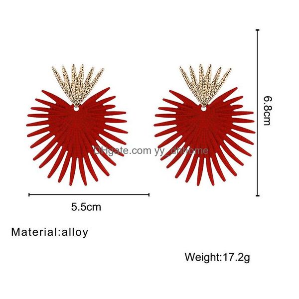 

dangle chandelier 6 colors trendy irregar big earrings for women vintage geometric floral metal statement party jewelry drop delive dhmwy, Silver