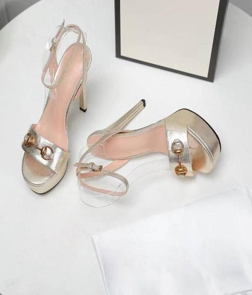 

customized''gg summer woman fashion woman color sandals high shoes2681886 heels 13cm nonslip knitting leather sandals, Black