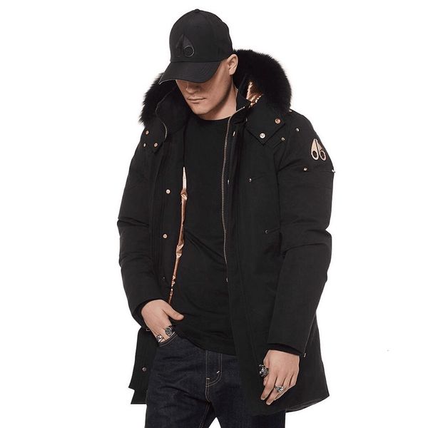 

men s down parkas cotton hooded winter jacket for men coat heavy hair long fur s female thick parka warm women s down 221128, Black