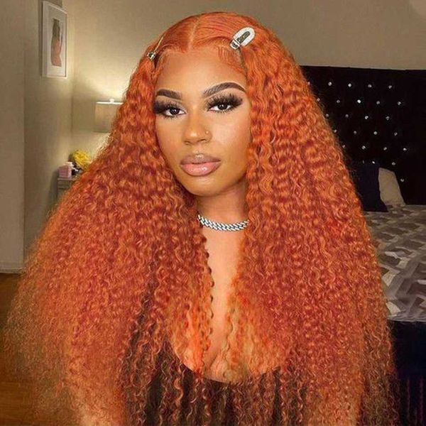 

headwear hair accessories orange ginger wigs short water wave long 13x4 lace frontal wig raw virgin cuticle aligned hair brazilian wigs