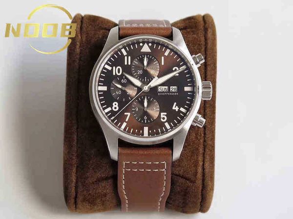 

diving mechanical watch eta7750 movement multi-function chronograph pilot luxury avnp, Slivery;golden