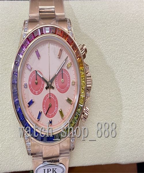 

ipk factory super quality mens watch 116595 40mm cal.4130 movement 40mm cosmograph chronograph workin sapphire mechanical automatic men&#039, Slivery;brown