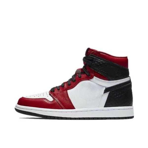 

2021 jumpman women's basketball shoes men's 1 s snake print chicago sports outdoor sneakers red, Black
