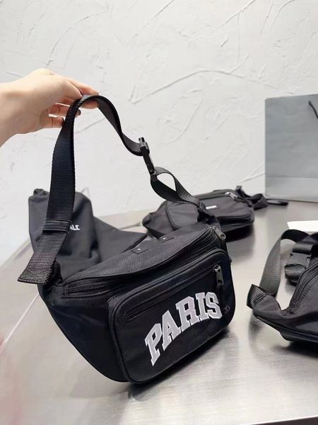 

mens womens waist bag brand designer chest bags crossbody canvas classic nylon shopping bag triangle gift